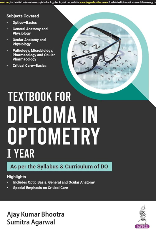 Textbook for Diploma in Optometry I Year